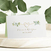 Carte De Placement Elégante Carte Mariage Verdure