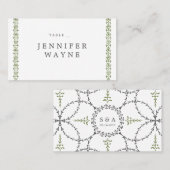 Carte De Placement Elégante classique classique classique classique c (Devant / Derrière)