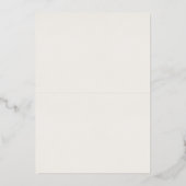Carte de placement élégante en véritable feuille d (Verso)