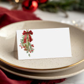 Carte De Placement Élégante Fête de Gui de Fêtes