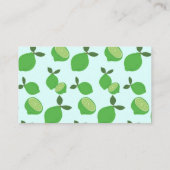 Carte De Placement Élégante fête de la chaux verte (Dos)