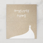 Carte De Placement Elégante Fête des mariées de plage blanc (Extérieur déplié)