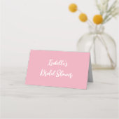 Carte De Placement Elégante Fête des mariées Place Card rose (Dos)