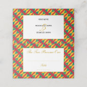 Carte De Placement Elégante GRENADA CARRIACOU Mariage Célébration (Extérieur déplié)