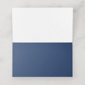 Carte De Placement Élégante marine Mariage nautique (Intérieur déplié)