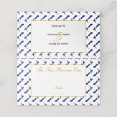 Carte De Placement Élégante NOUVELLE-ZÉLANDE Mariage célébré (Extérieur déplié)