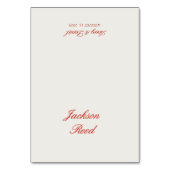 Carte de placement élégante pour invité de mariage (Par défaut)