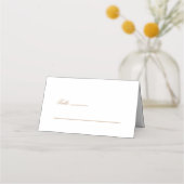 Carte De Placement Élégante table de Mariage de script de calligraphi (Devant)