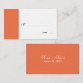 Carte De Placement Elégante Table de Script Siège/Carte Place - Orang (Devant / Derrière)