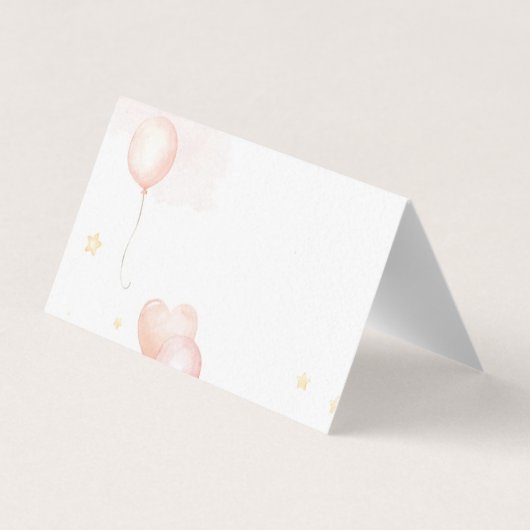 Carte de placement Eléphant rose (Back)