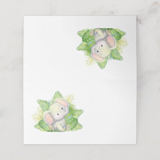 Carte De Placement Elephant Safari (Extérieur déplié)