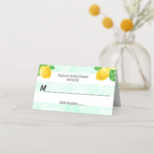 Carte De Placement Elle a trouvé sa douche de mariage au citron Main 