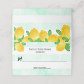 Carte De Placement Elle a trouvé son Lemon Bridal Shower (Extérieur déplié)