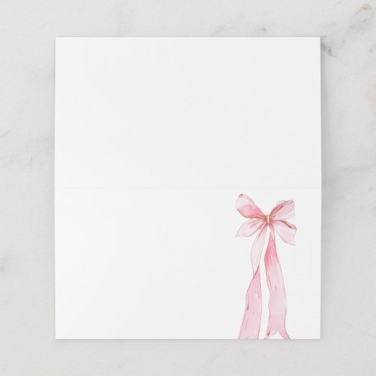 Carte De Placement Elle noue la table (Extérieur déplié)