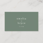 Carte De Placement EMELIA Flat Nature Woodland Mariage Place Card (Dos)