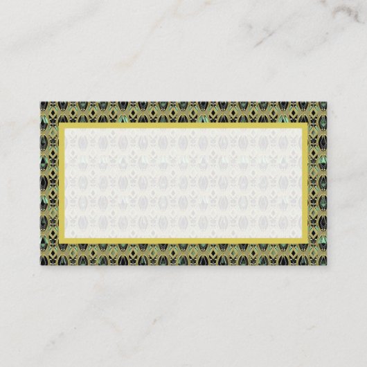 Carte De Placement Emerald & Gold Art Déco (Devant)