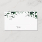 Carte De Placement Emerald Greenery Mariage plat (Devant)