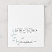 Carte De Placement Emerald Ivy Mariage Plié Carte Place 2 (Extérieur déplié)