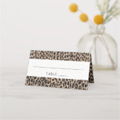 Carte De Placement Empreinte de léopard, Spots, Léopard Brown, Mariag (Devant)