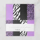 Carte De Placement Empreinte de léopard, Zebra Print, Poster de anima (Extérieur déplié)