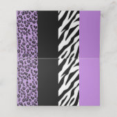 Carte De Placement Empreinte de léopard, Zebra Print, Poster de anima (Intérieur déplié)
