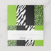 Carte De Placement Empreinte de léopard, Zebra Print, Poster de anima (Extérieur déplié)