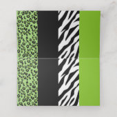 Carte De Placement Empreinte de léopard, Zebra Print, Poster de anima (Intérieur déplié)