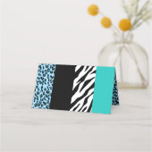 Carte De Placement Empreinte de léopard, Zebra Print, Poster de anima (Dos)