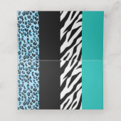 Carte De Placement Empreinte de léopard, Zebra Print, Poster de anima (Intérieur déplié)