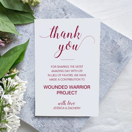 Carte De Placement En Lieu Et Place De Faveur Dons De Charité Mariage