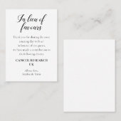 Carte De Placement En Lieu Et Place De Faveurs Mariage De Dons De L'O (Devant / Derrière)