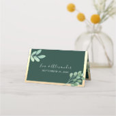 Carte de placement en or vert (Dos)