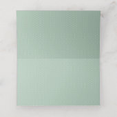 Carte De Placement En vichy vert mignon baby shower garçon simple (Intérieur déplié)