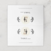 Carte De Placement Épouse de squelette de dessin + Mariage géant (Extérieur déplié)