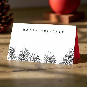 Carte De Placement Épuration hivernale minimaliste moderne Fêtes
