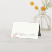 Carte De Placement Esquisse d'automne gazon et baies mariage d'automn (Dos)