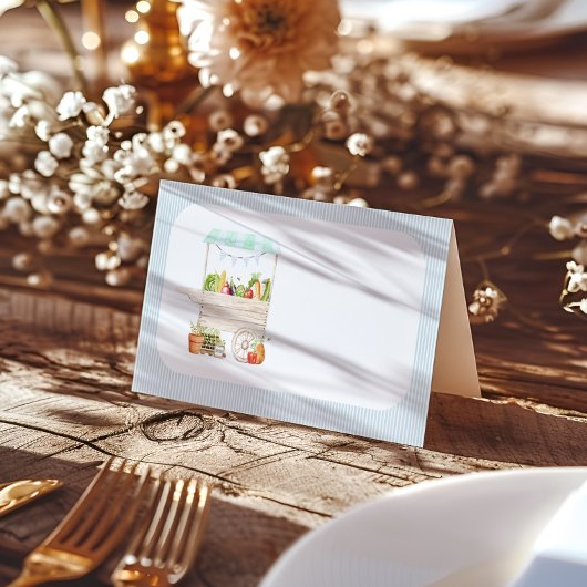 Carte De Placement Étal de légumes du marché des garçons