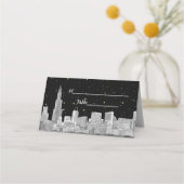 Carte De Placement Etch Chicago Starry Skyline do-it-yourself BG Esco (Dos)
