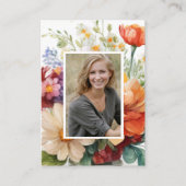 Carte De Placement Été Floral espagnol prière funéraire (Devant)