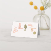 Carte De Placement Étiquette alimentaire de la fête de la fille (Devant)