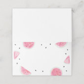 Carte De Placement Étiquette de la pastèque (Extérieur déplié)