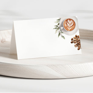 Carte De Placement Étiquette de nourriture pour Baby Shower Café - L'