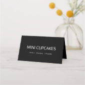 Carte De Placement Étiquettes de buffet de nourriture de calligraphie (Dos)