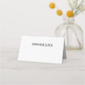 Carte De Placement Étiquettes de Nourriture de Buffet de Calligraphie (Devant)