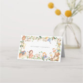 Carte De Placement Étiquettes de nourriture pour buffet de comptines (Dos)