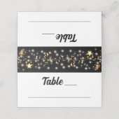Carte De Placement Étoiles d'or noir (Extérieur déplié)