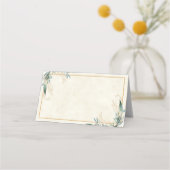 Carte De Placement Eucalyptus à budget vierge et mariage d'or (Devant)