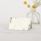 Carte De Placement Eucalyptus à budget vierge et mariage d'or (Dos)