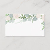Carte De Placement Eucalyptus aquarelle et Mariage de fleurs blanches (Devant)