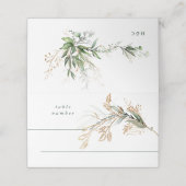 Carte De Placement Éucalyptus botanique feuillu Branche de verdure mo (Extérieur déplié)